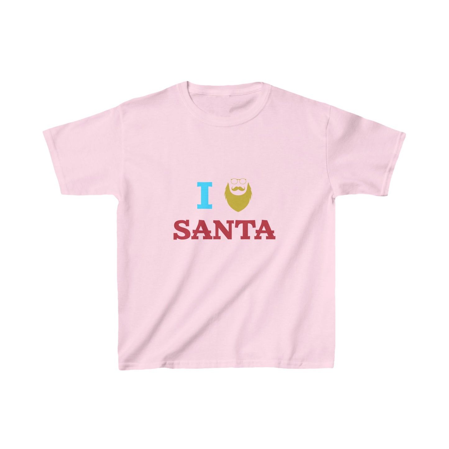 Christmas Unisex Kids T-Shirt - I Love Santa Design