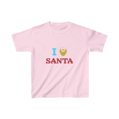 Christmas Unisex Kids T-Shirt - I Love Santa Design