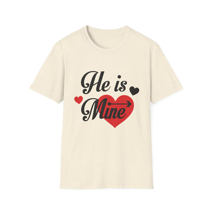 Valentine's Day Unisex T-Shirt - He Is Mine Design