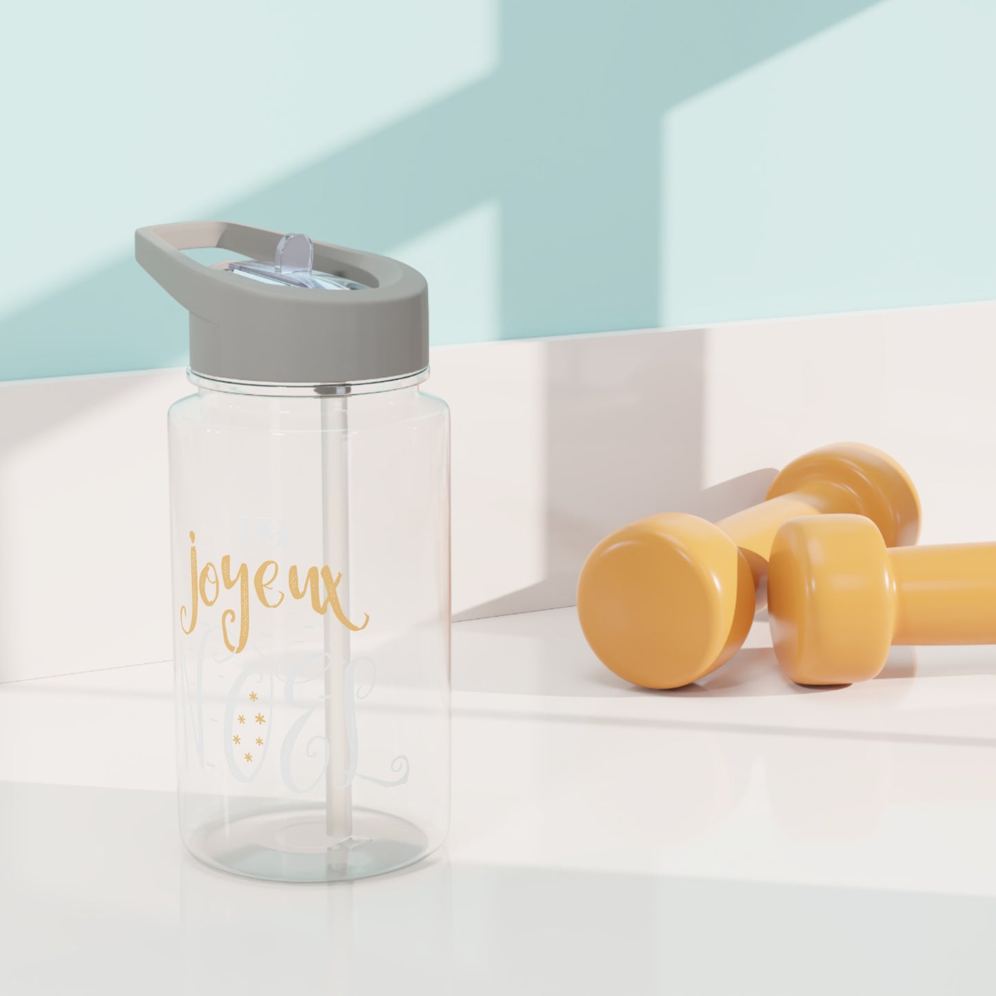 Tritan Water Bottle - Joyeux Noel Design