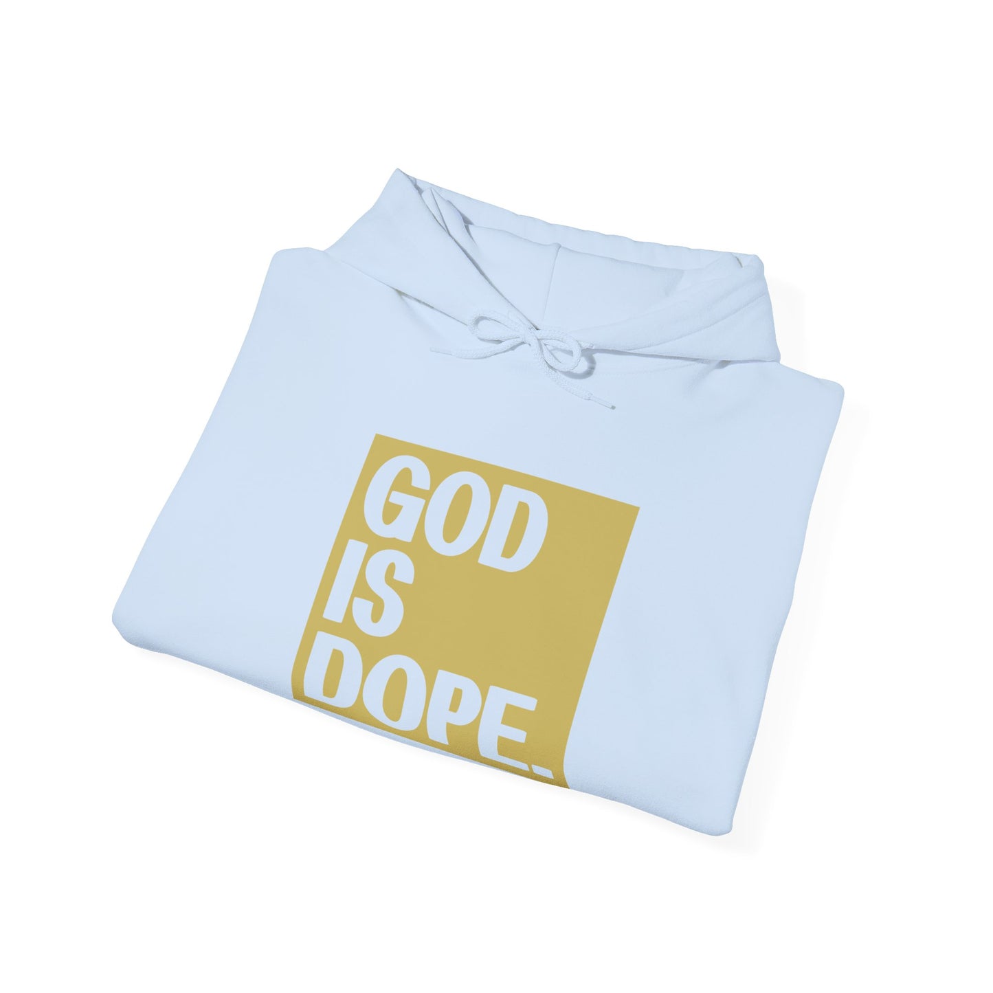 Christian Unisex Hooded Sweatshirt - God Is Dope Design