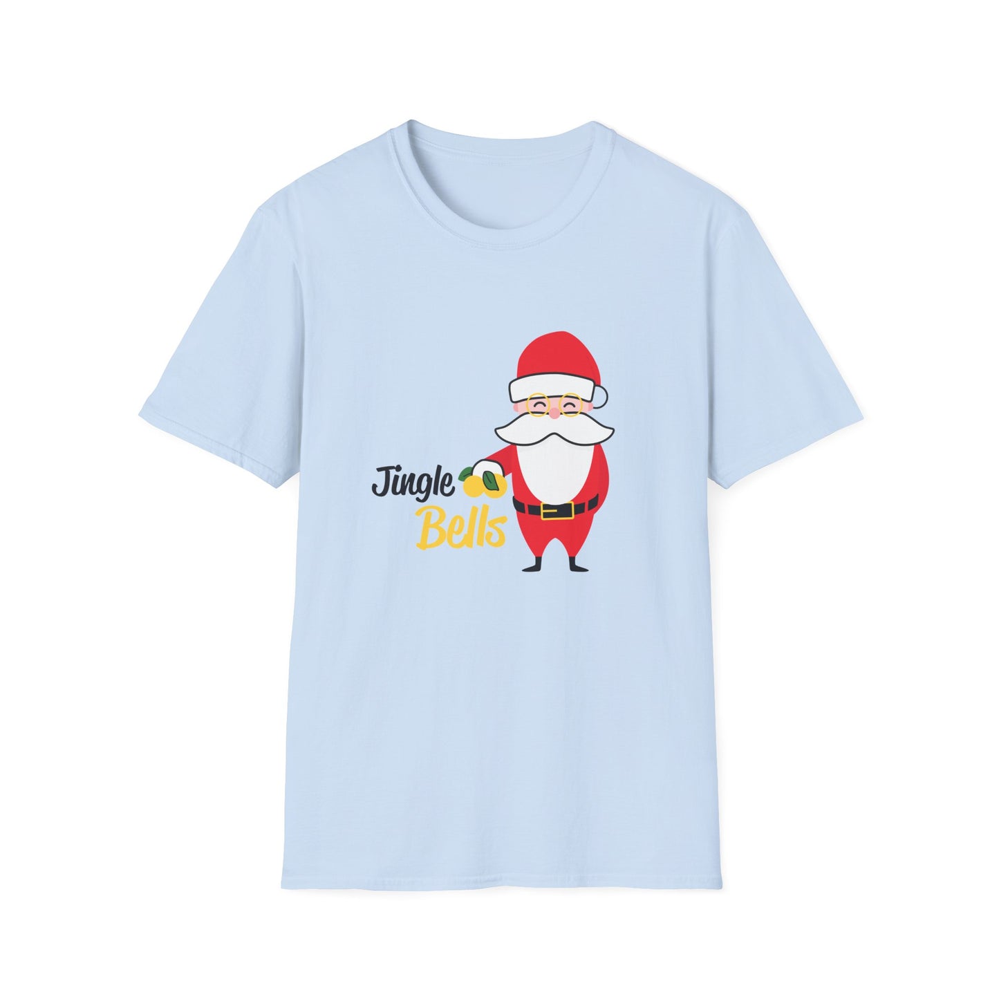 Christmas Unisex T-Shirt - Jingle Bells Santa Design