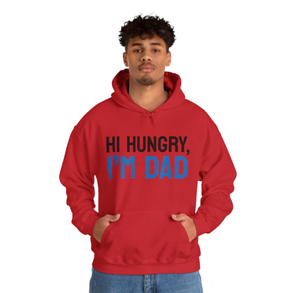 Father's Day Unisex Hooded Sweatshirt - Hi Hungry I'm Dad Design