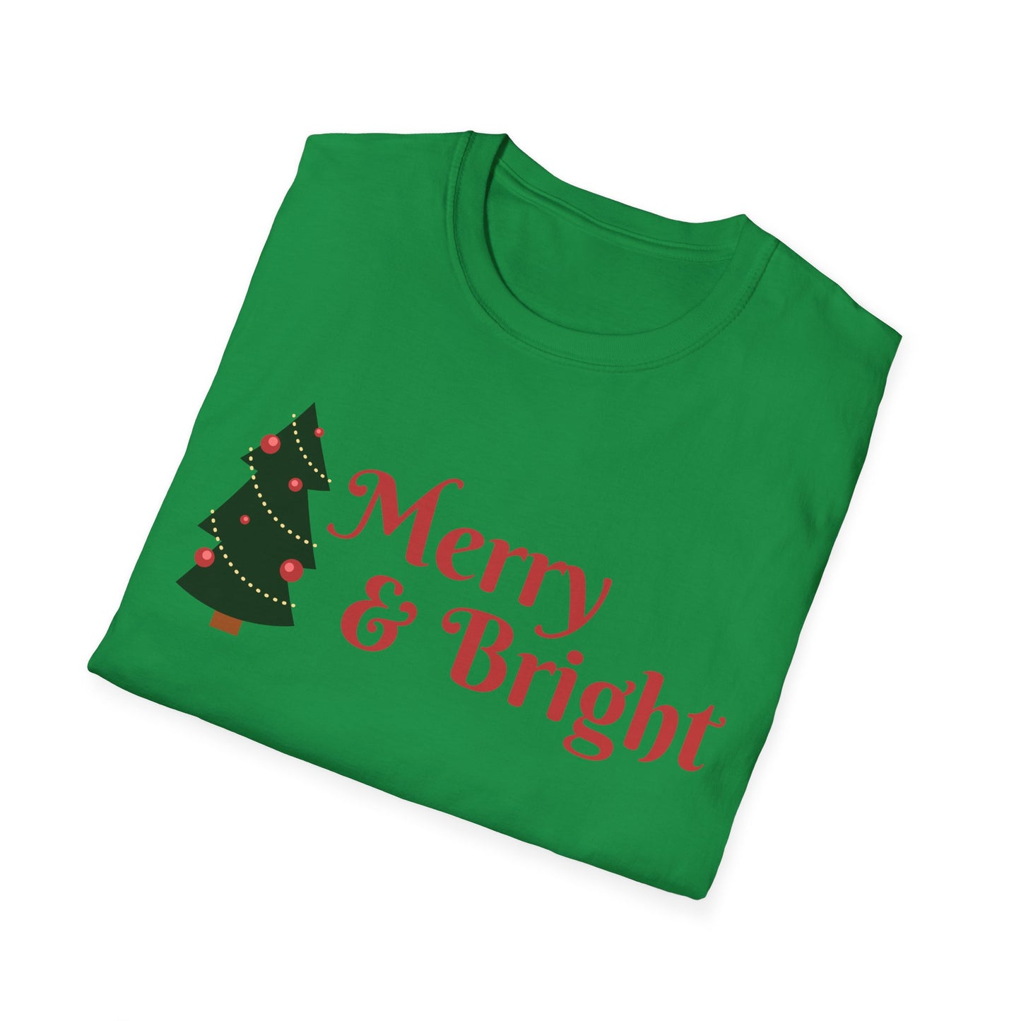 Christmas Unisex T-Shirt - Merry and Bright Design