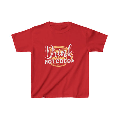 Christmas Unisex Kids T-Shirt - Drink Hot Cocoa Design