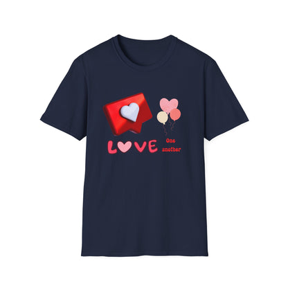 Valentine's Day Unisex T-Shirt - Love One Another Design