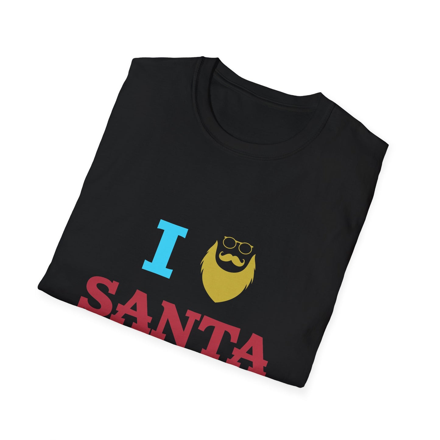 Christmas Unisex T-Shirt - I Love Santa Design