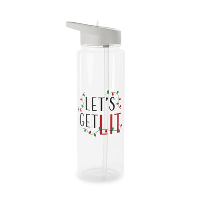 Tritan Water Bottle - Let's Get Lit Design