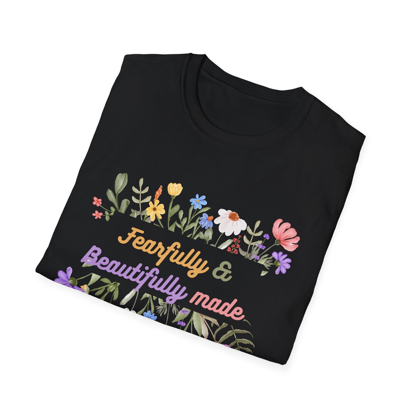 Christian Unisex T-Shirt - Fearfully and Beautifully Made Design