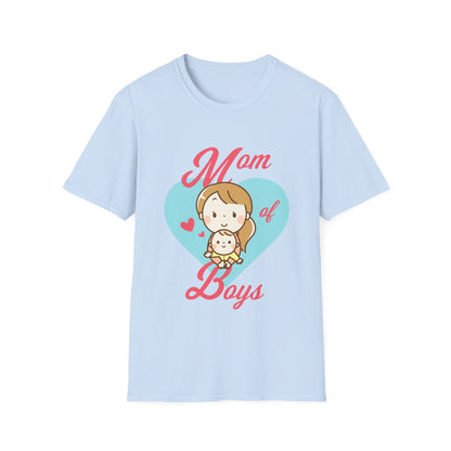 Mother's Day Unisex T-Shirt - Mom Of Boys Design