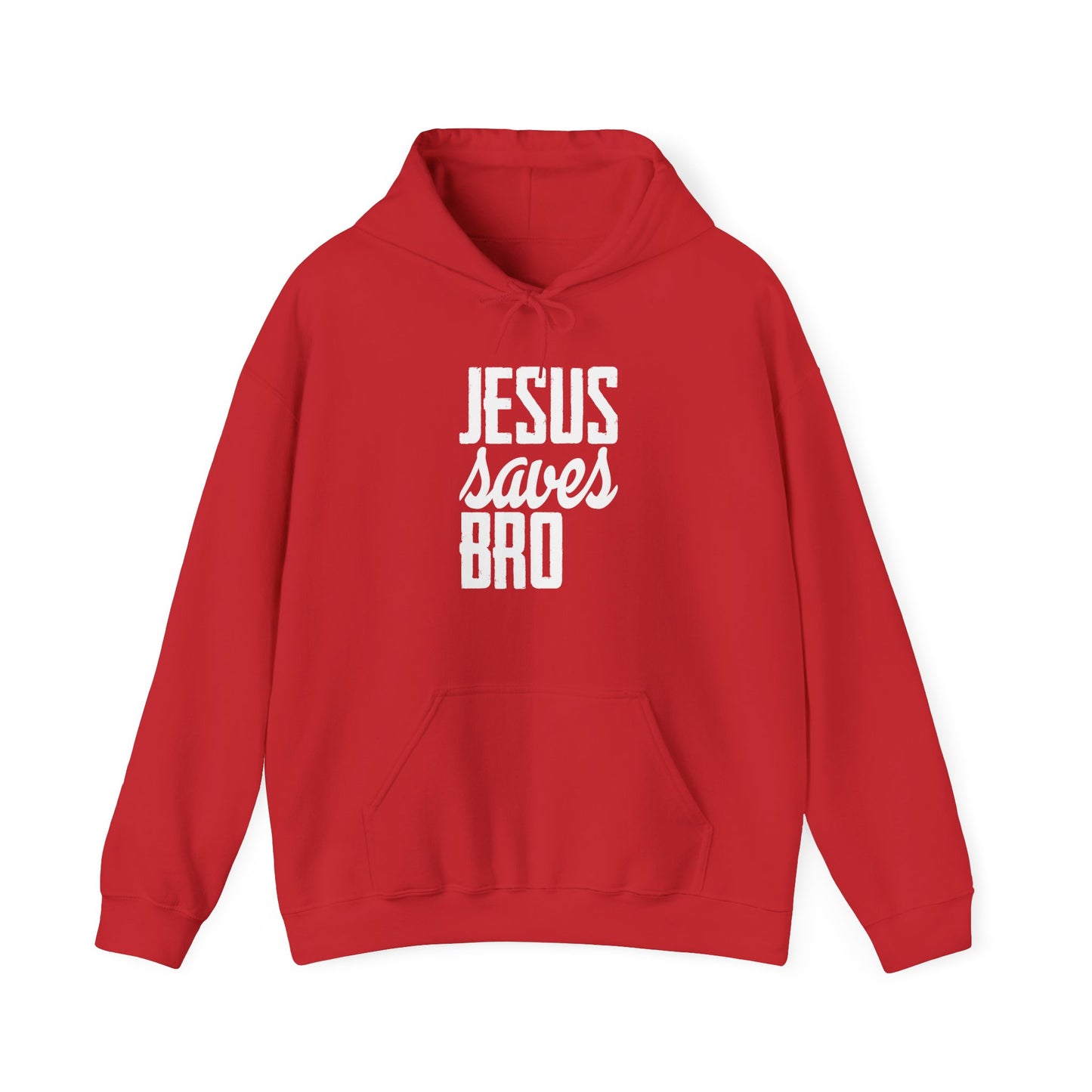 Christian Unisex Hooded Sweatshirt - Jesus Saves Bro Design