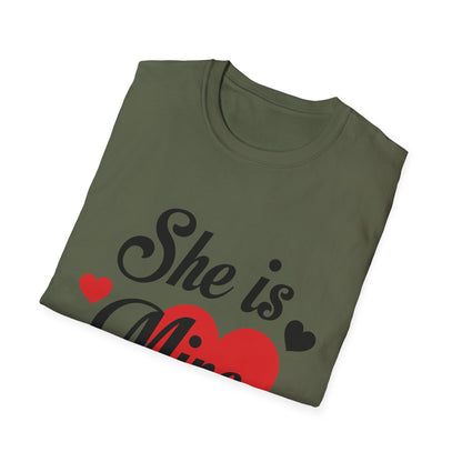 Valentine's Day Unisex T-Shirt - She Is Mine Design