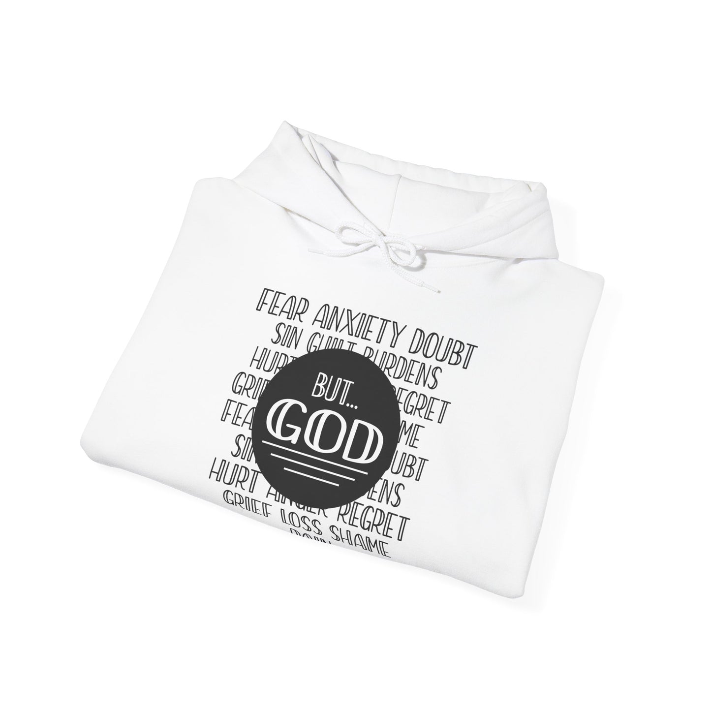 Christian Unisex Hooded Sweatshirt - God Trumps Negative Emotions Design