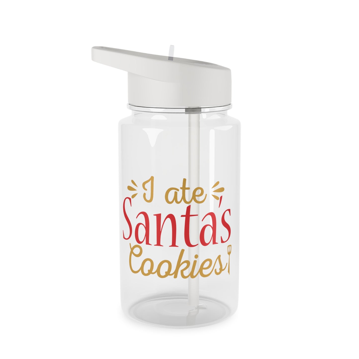 Tritan Water Bottle - I Ate Santa's Cookies Design