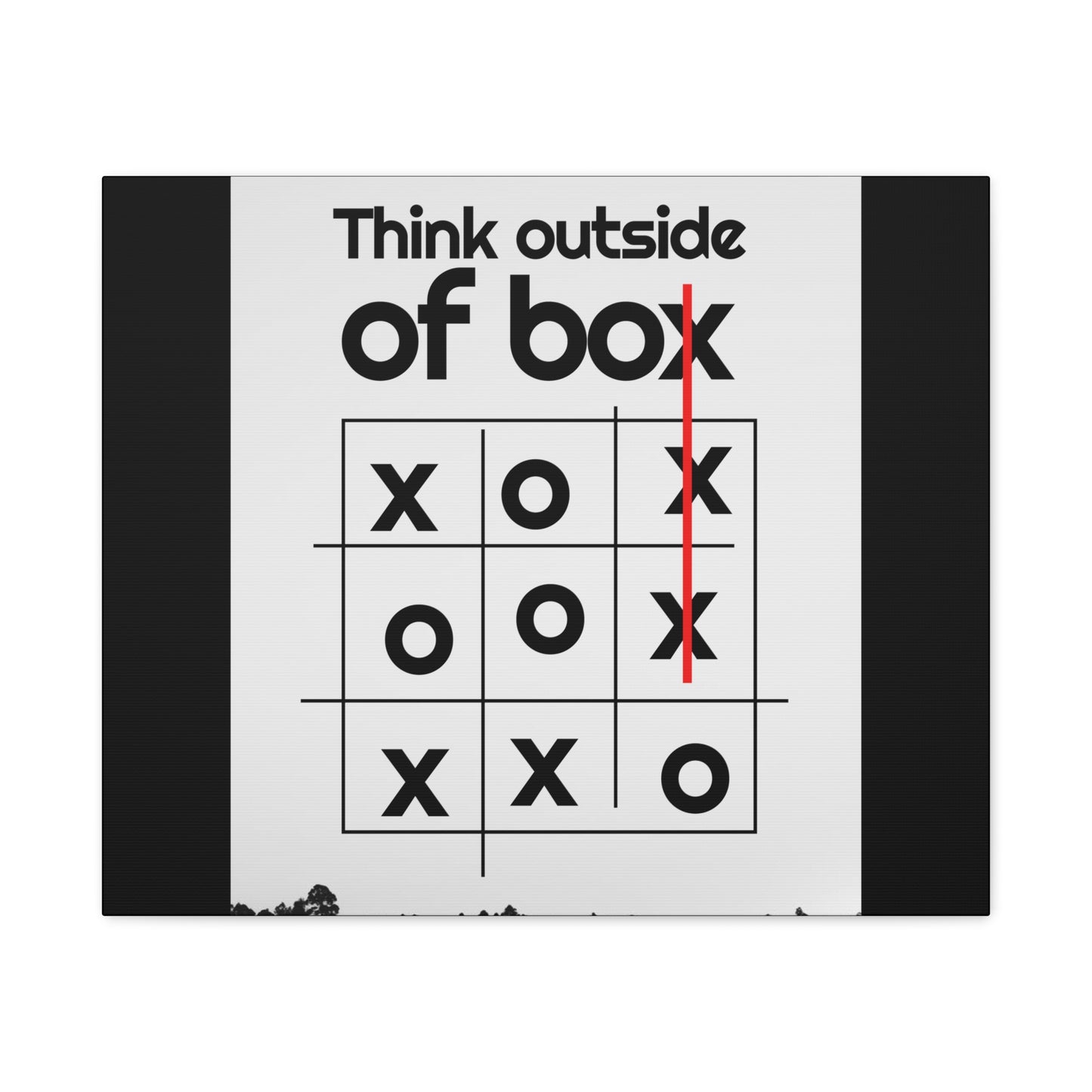 Motivational Matte Canvas, Stretched, 1.25" - Think Outside The Box Design