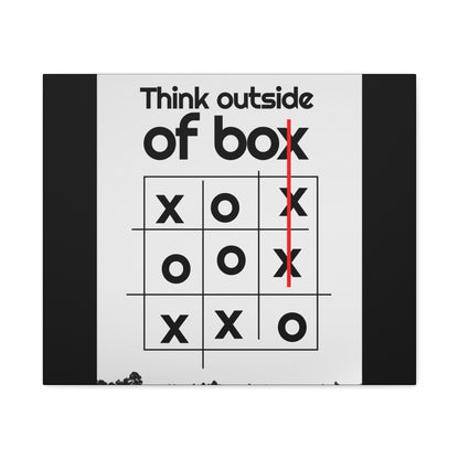 Motivational Matte Canvas, Stretched, 1.25" - Think Outside The Box Design