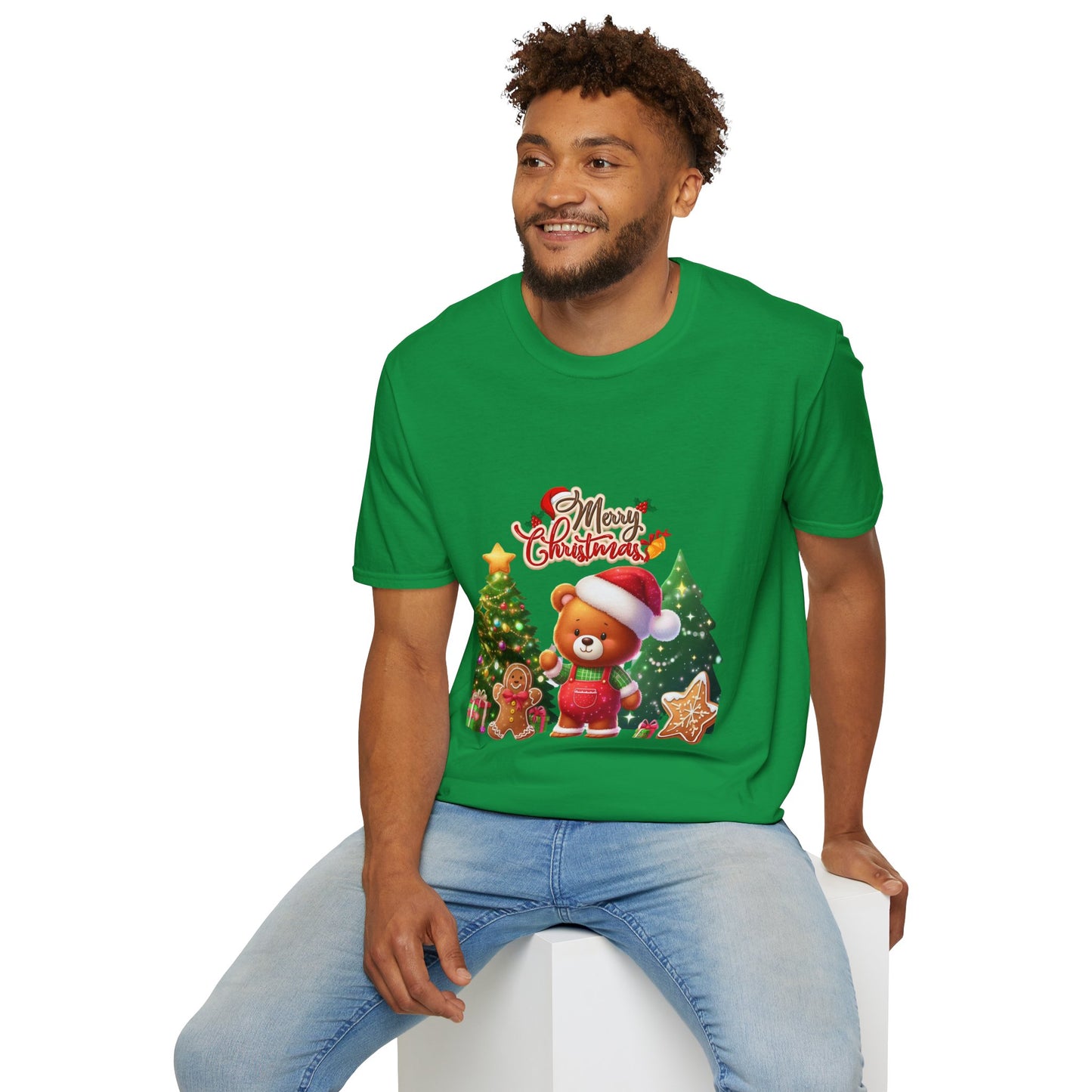 Christmas Unisex T-Shirt - Teddy Bear Design