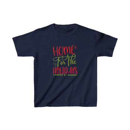 Christmas Unisex Kids T-Shirt - Home For The Holidays Design