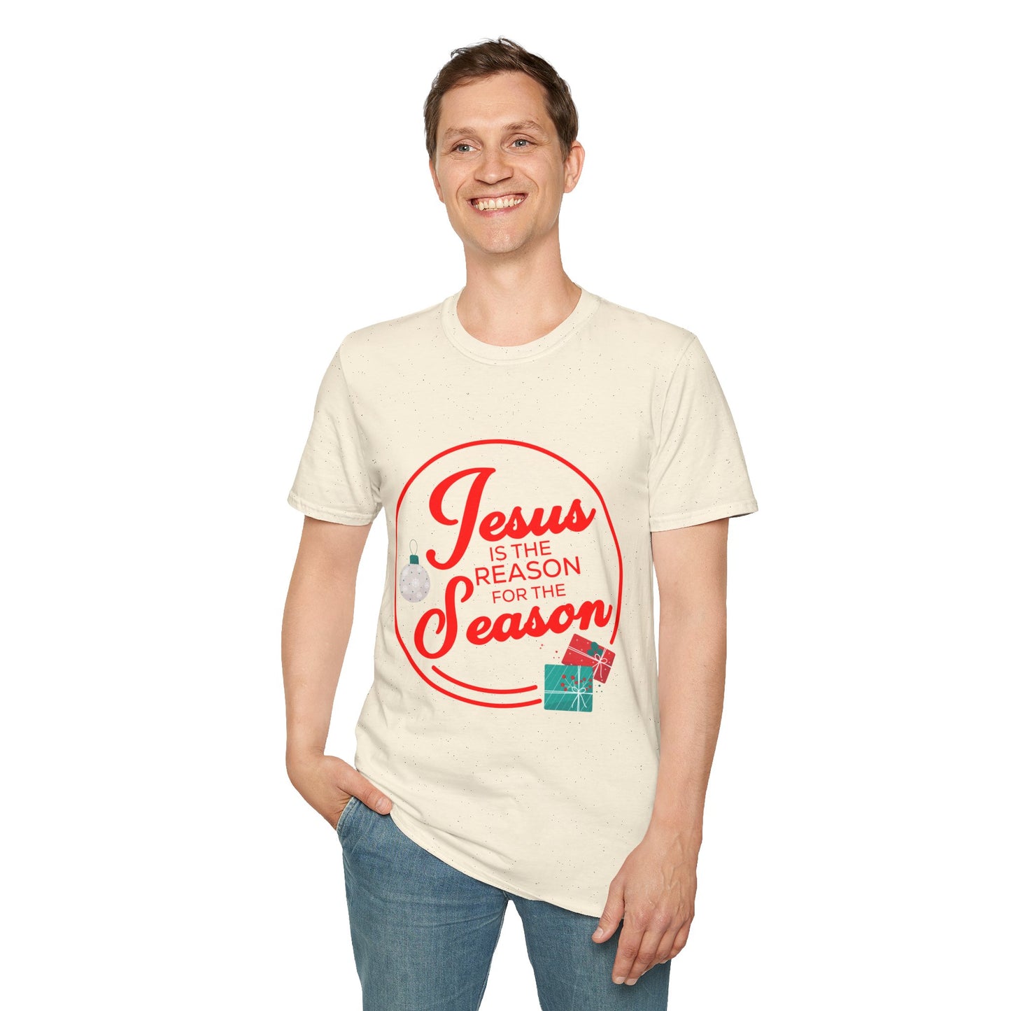 Christmas Unisex T-Shirt - Jesus Is The Reason For The Season Design