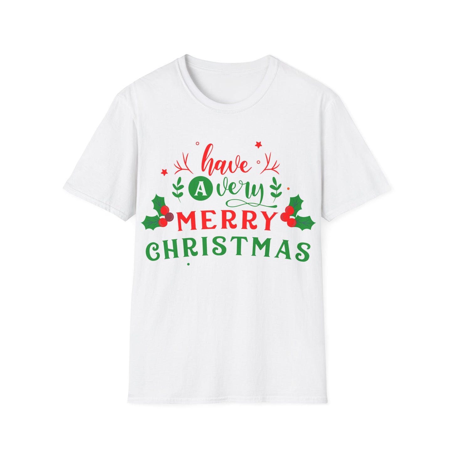 Christmas Unisex T-Shirt - Have A Very Merry Xmas Design