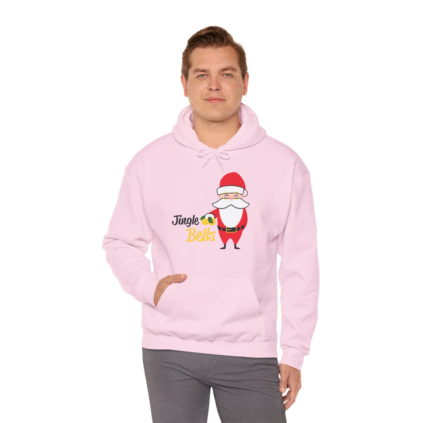 Christmas Unisex Hooded Sweatshirt - Jingle Bells Santa Design