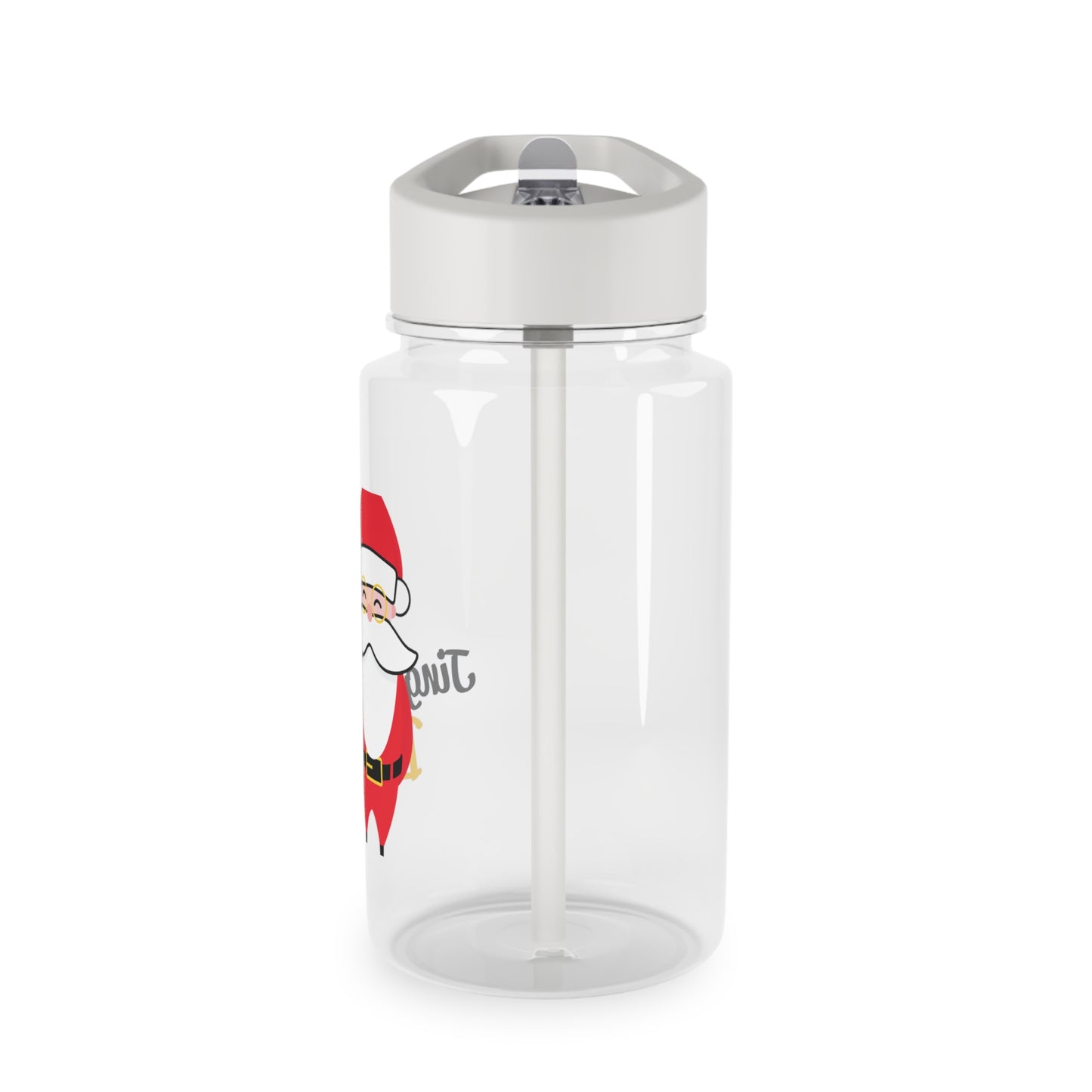 Tritan Water Bottle - Jingle Bells Santa Design