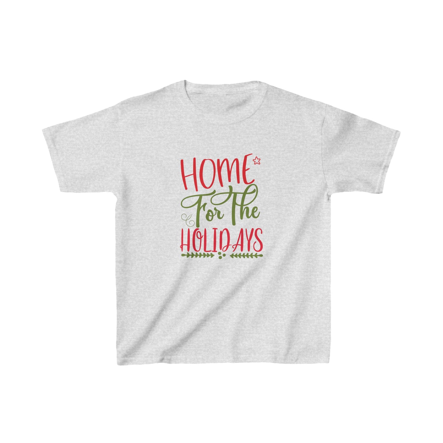 Christmas Unisex Kids T-Shirt - Home For The Holidays Design