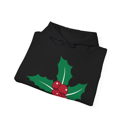 Christmas Unisex Hooded Sweatshirt - Mistletoe Design