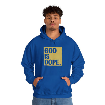 Christian Unisex Hooded Sweatshirt - God Is Dope Design