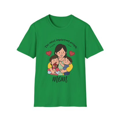 Mother's Day Unisex T-Shirt - The Most Important People In My Life Call Me Mom Design