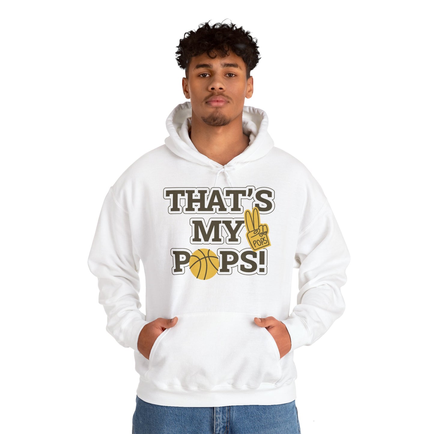 Father's Day Unisex Hooded Sweatshirt - That's My Pops! Design