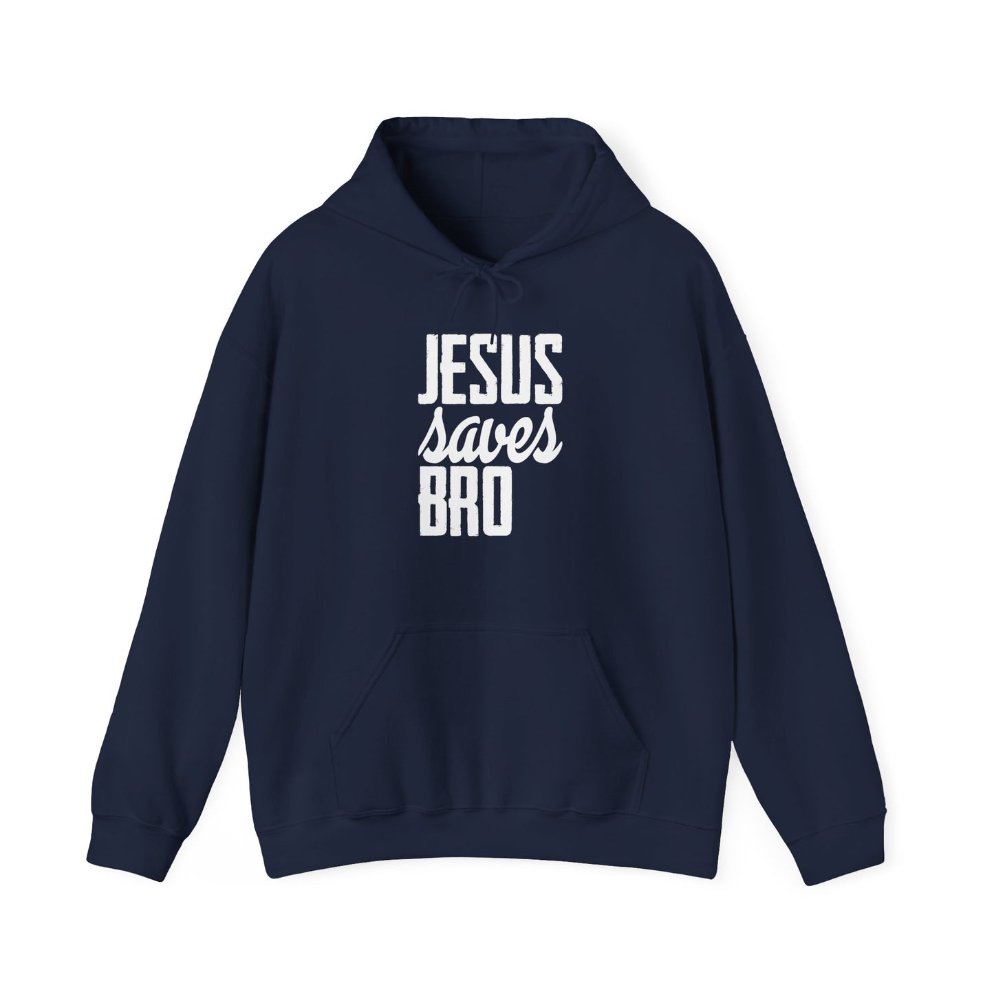 Christian Unisex Hooded Sweatshirt - Jesus Saves Bro Design