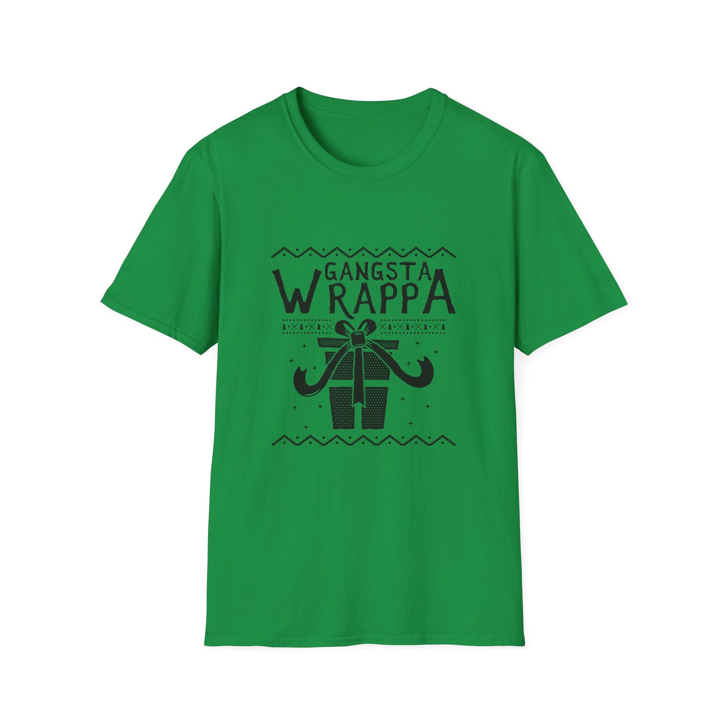 Christmas Unisex T-Shirt - Gangsta Wrappa Design