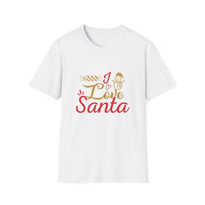 Christmas Unisex T-Shirt - Love Santa Design