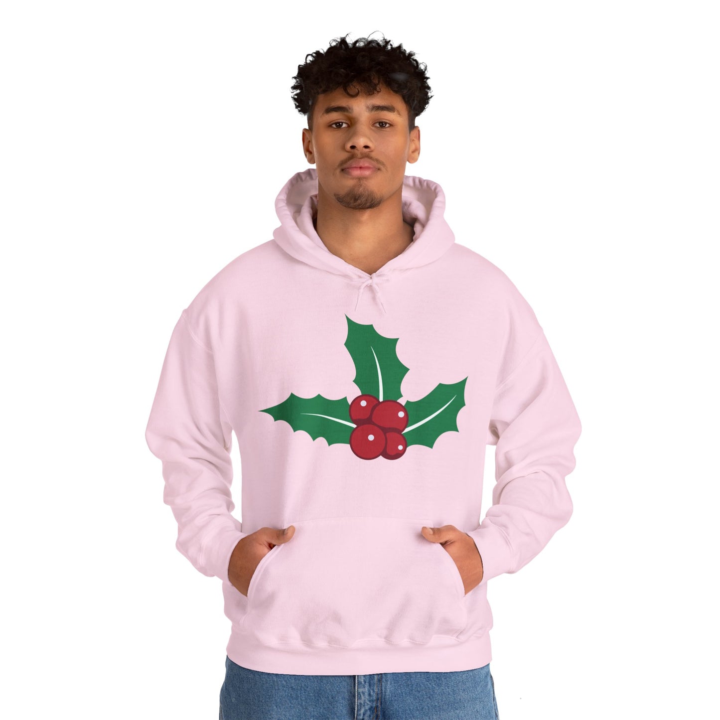 Christmas Unisex Hooded Sweatshirt - Mistletoe Design