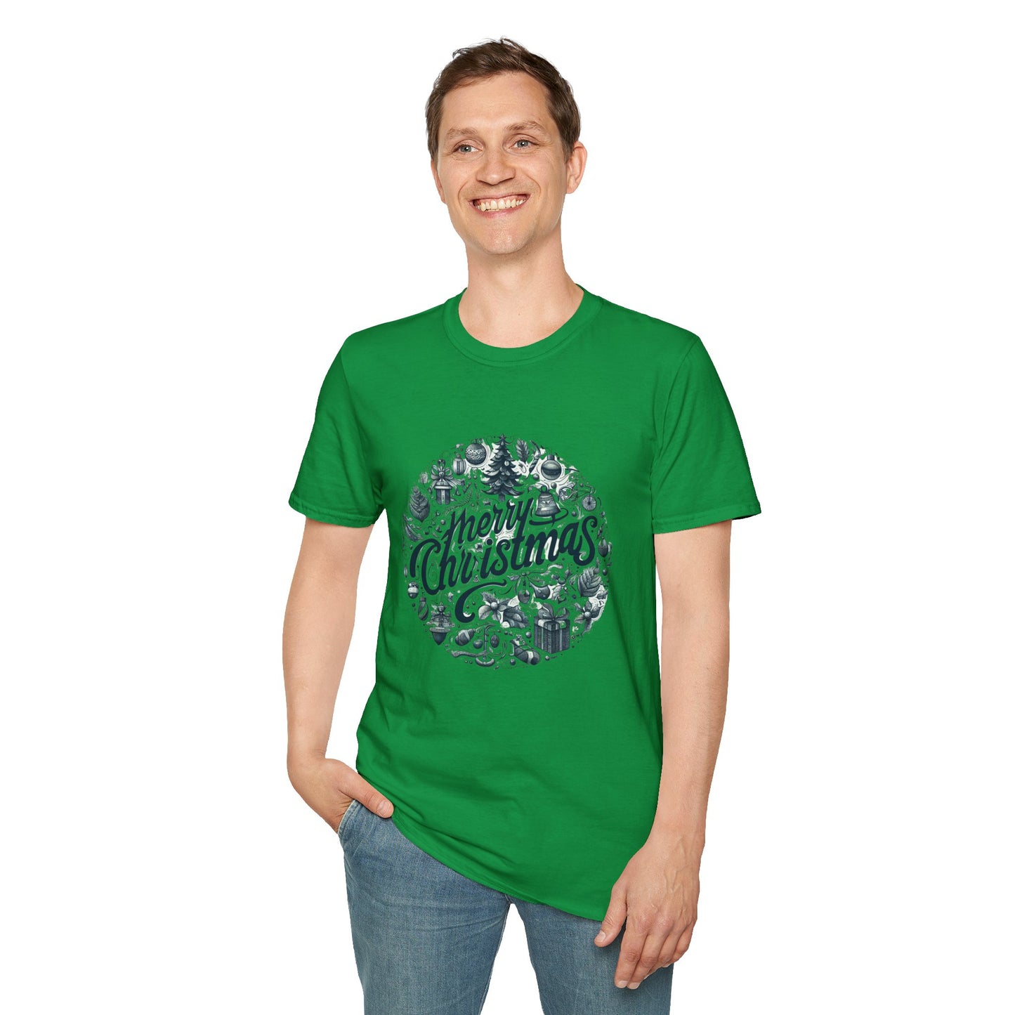 Christmas Unisex T-Shirt - Xmas Tree Ornaments Design