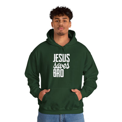 Christian Unisex Hooded Sweatshirt - Jesus Saves Bro Design