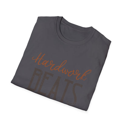 Motivational Unisex T-Shirt - Hardwork Beats Talent Design