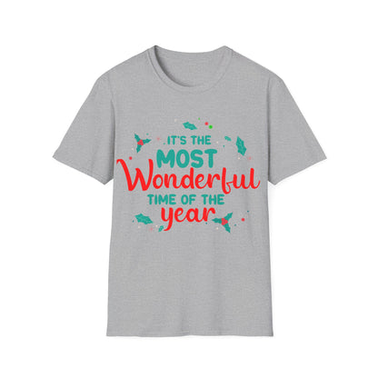 Christmas Unisex T-Shirt - The Most Wonderful Time Design