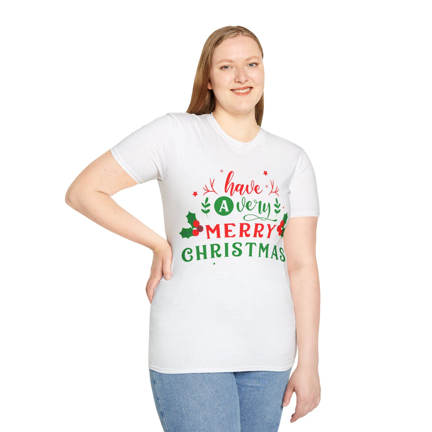 Christmas Unisex T-Shirt - Have A Very Merry Xmas Design