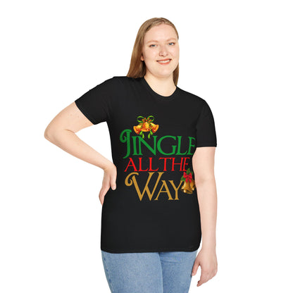 Christmas Unisex T-Shirt - Jingle All the Way Design