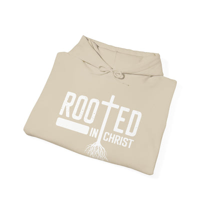 Christian Unisex Hooded Sweatshirt - Rooted In Christ Design