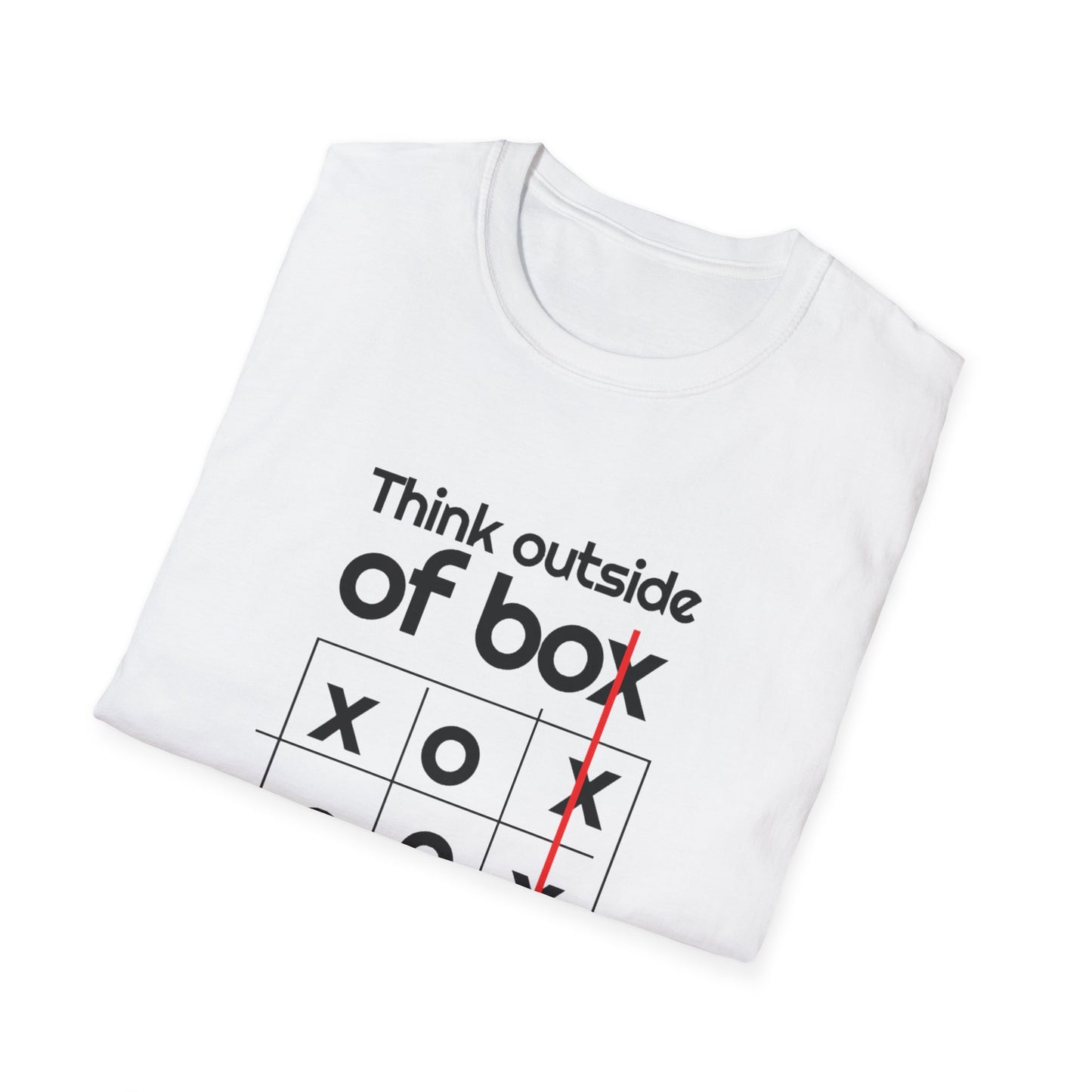 Motivational Unisex T-Shirt - Think Outside The Box Design