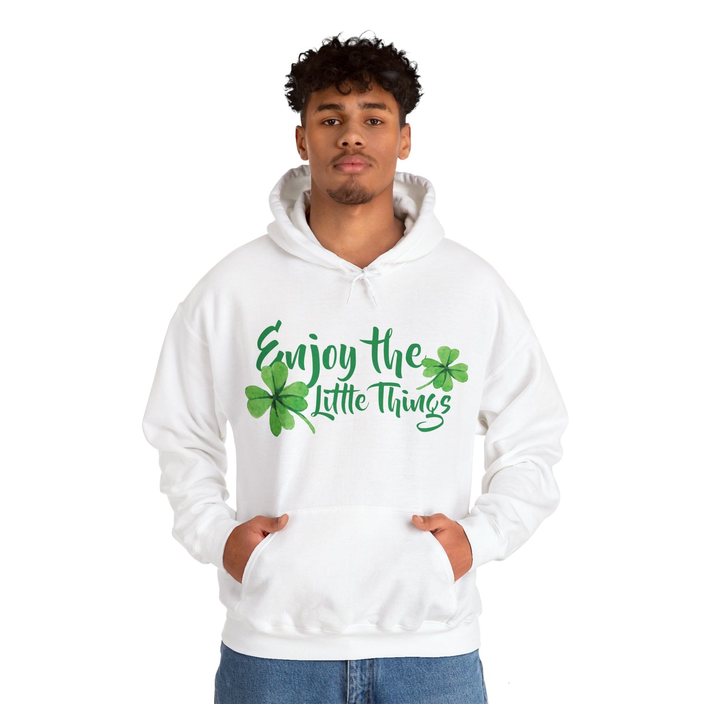 Motivational Unisex Hooded Sweatshirt - Enjoy The Little Things Design