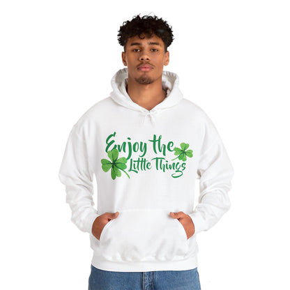 Motivational Unisex Hooded Sweatshirt - Enjoy The Little Things Design