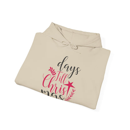 Christmas Unisex Hooded Sweatshirt - Days Till Christmas Design