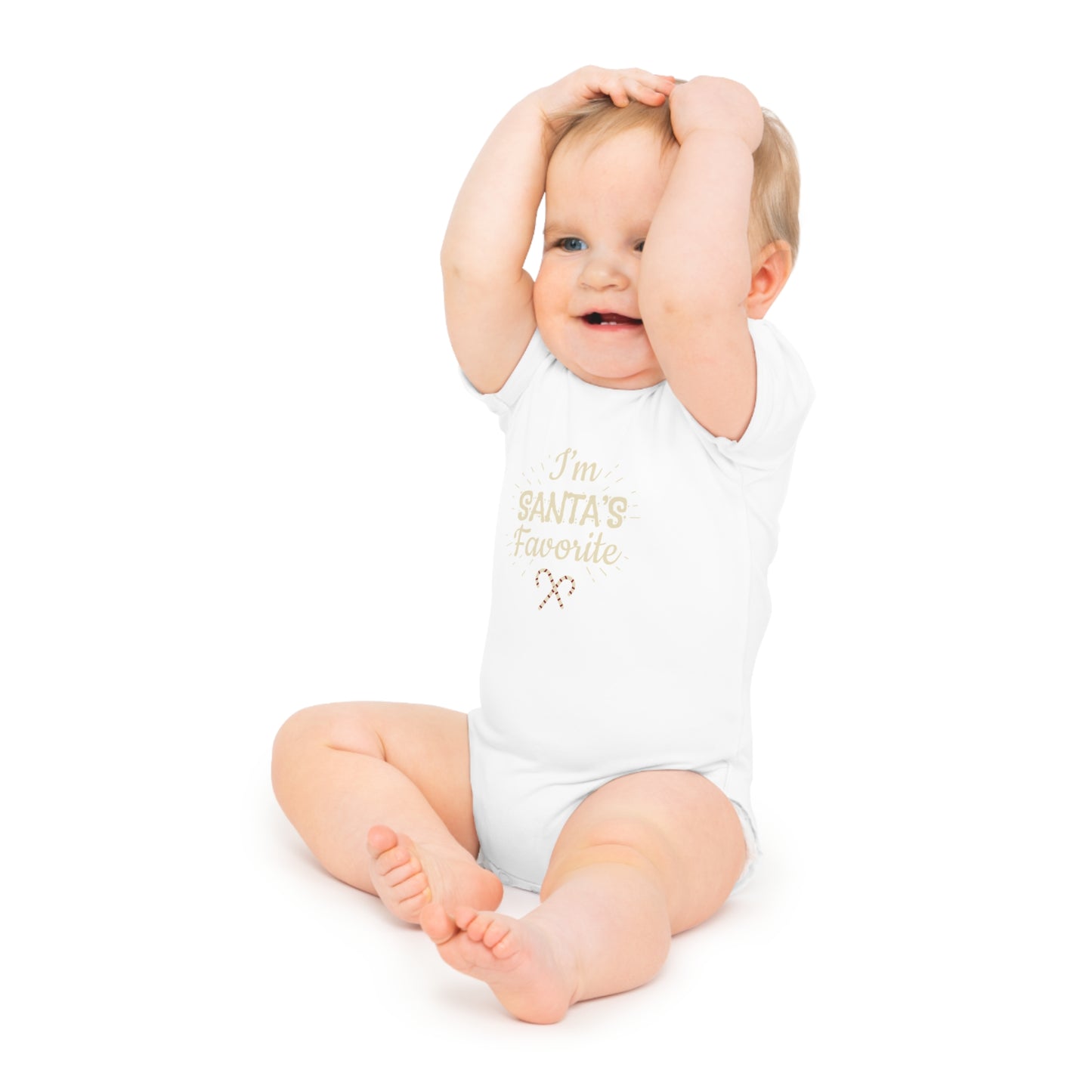 Christmas Baby Bodysuit - I'm Santa's Favorite Design