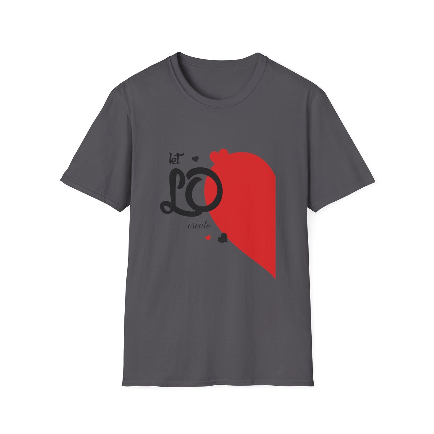 Valentine's Day Unisex T-Shirt - Let Love Create Miracle Left Design