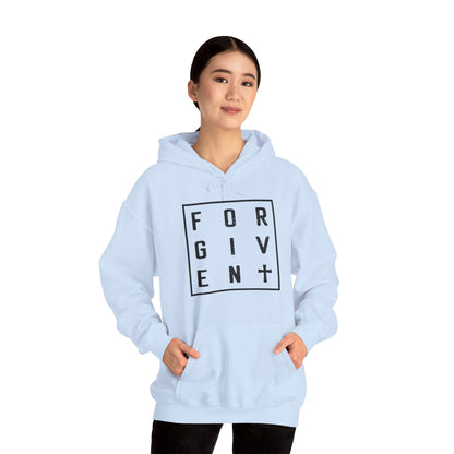 Christian Unisex Hooded Sweatshirt - Forgiven Cross Design