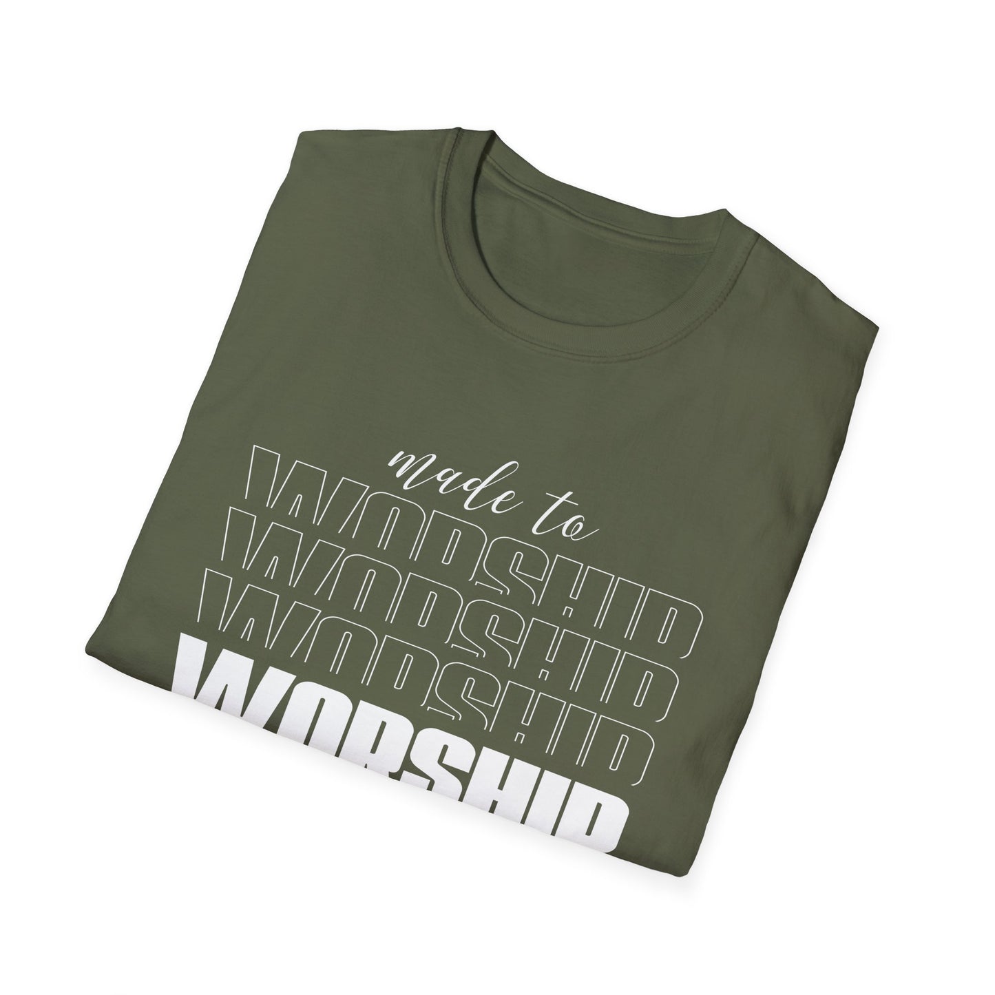 Christian Unisex T-Shirt - Made To Worship Design